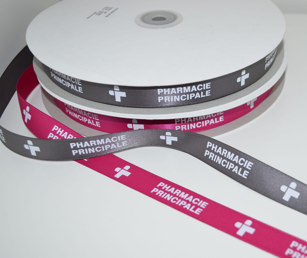 Ruban satin impression sérigraphie 1 couleur