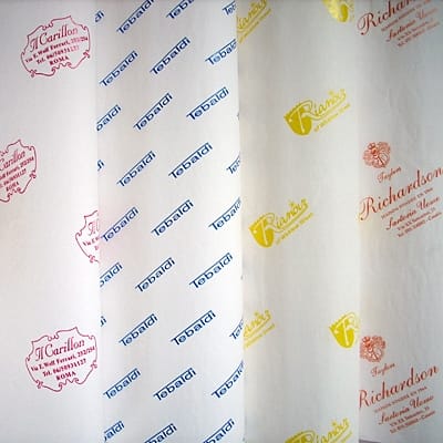 Mousseline blanche 18-20grs. Impression logo en semi 1 couleur(1)