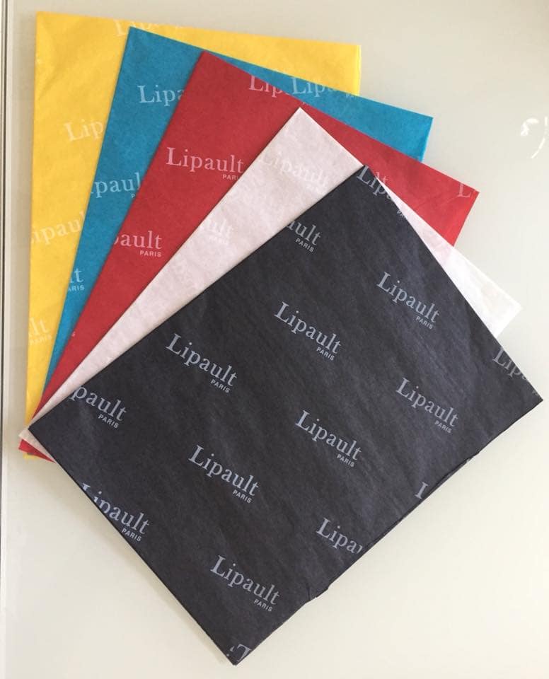 Mousseline couleur 20_22grs. Impression logo en semi 1 couleur