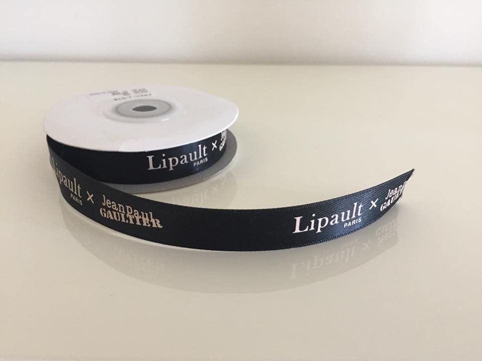 Ruban satin impression sérigraphie 1 couleur